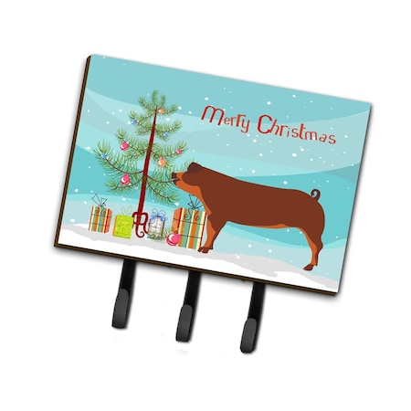 Carolines Treasures Duroc Pig Christmas Leash or Key Holder BB9309TH68